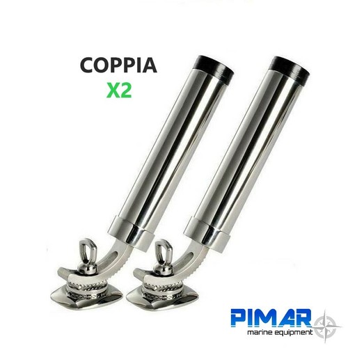 Coppia portacanne inox - portacanne, da
